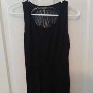 Black dress with skull applique
